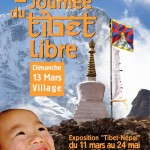Affiche 2ème Journée du Tibet Libre 13.03.2016 et exposition Tibet-Népal 11.03 au 24.05.2016